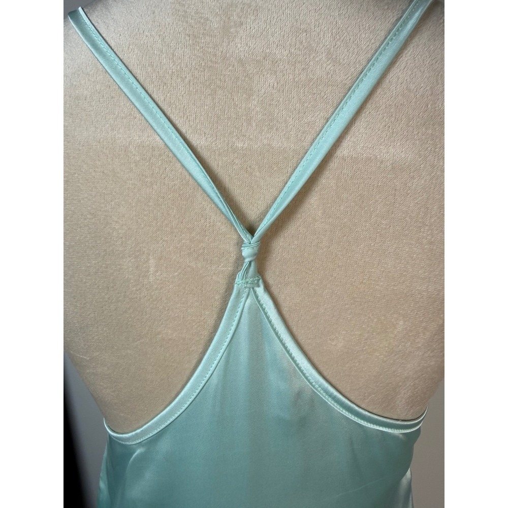 Oh Polly Satin Lowcut Asymmetrical Midi Dress US 8 Racerback Flaws READ Ethereal - Picture 13 of 16